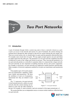 Two Port Networks