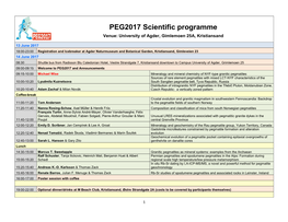 PEG2017 Scientific Programme.Pdf