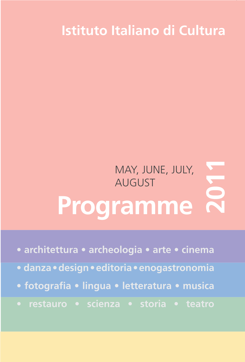 2011 Programme