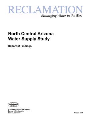 North Central Arizona Water Supply Study