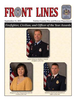 Firefighter, Civilian, and Offi Cer of the Year Awards