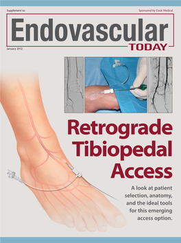Retrograde Tibiopedal Access a Look at Patient Selection, Anatomy, and the Ideal Tools for This Emerging Access Option