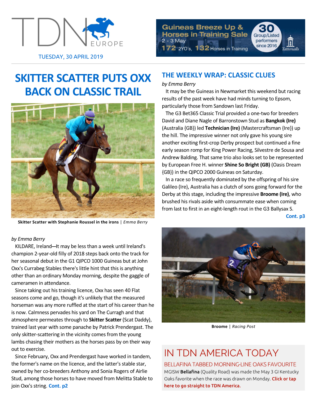 Skitter Scatter Puts Oxx Back on Classic Trail