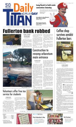 Fullerton Bank Robbed Coffee Shop by Donald C
