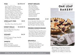 Bakery Brochure