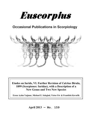 Euscorpius. 2013
