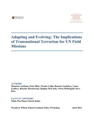 The Implications of Transnational Terrorism for UN Field Missions