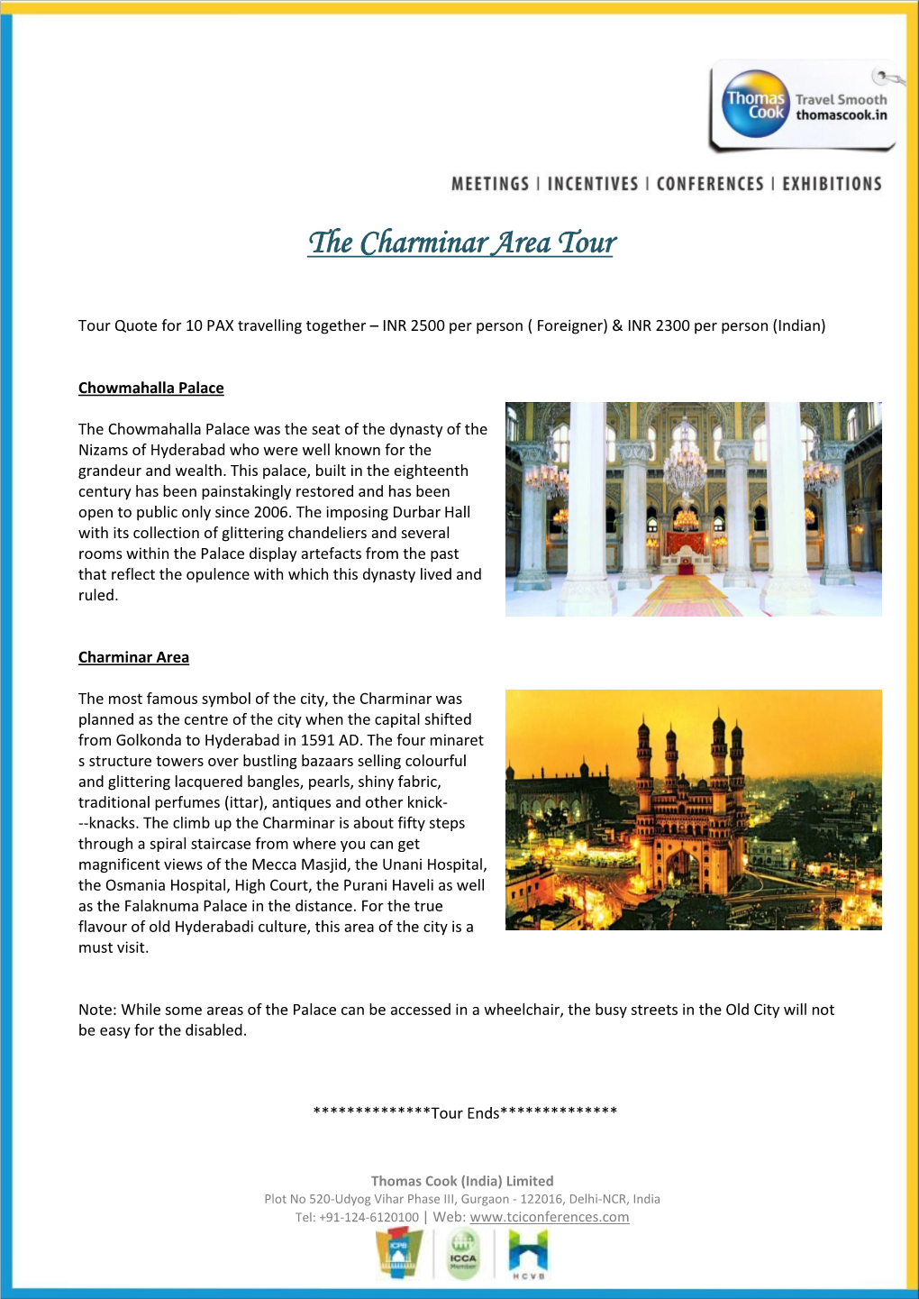 The Charminar Area Tour