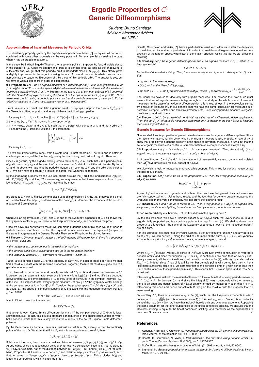 Ergodic Properties of C Generic Diffeomorphisms