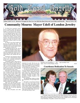 Community Mourns Mayer Udell of London Jewelry