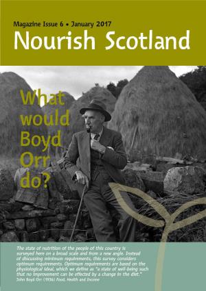 What Would Boyd Orr Do?