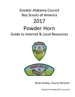 2017 Powder Horn Guide to Internet & Local Resources