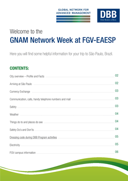 GNAM Network Week at FGV-EAESP