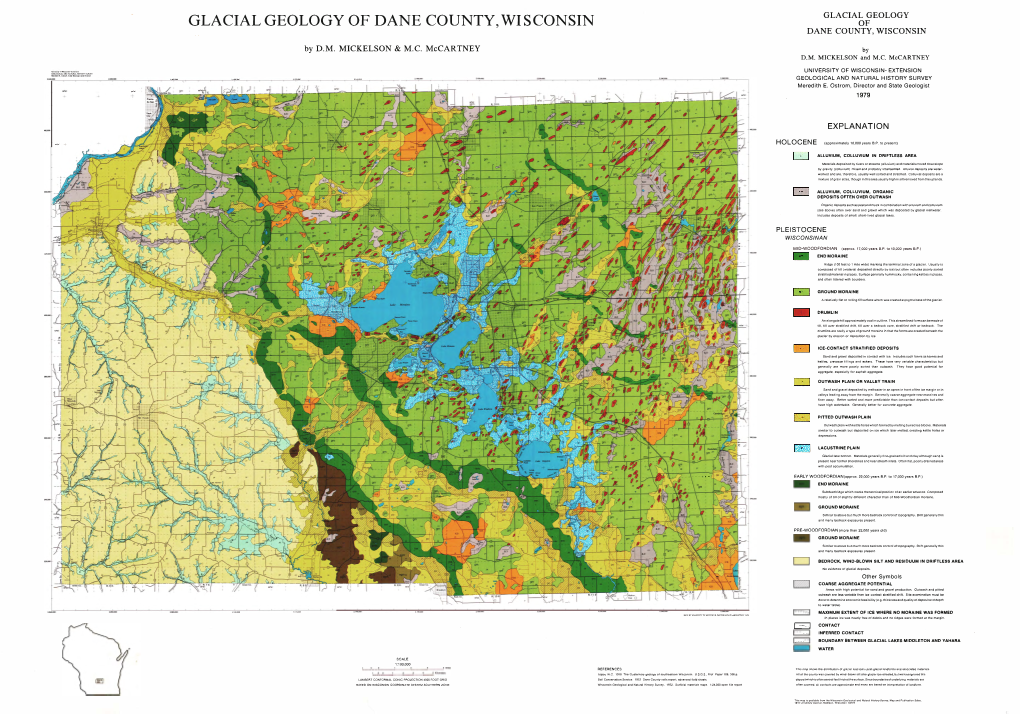 Glacial Geology of Dane County, Wisconsin (Field Trip Guide Book 6