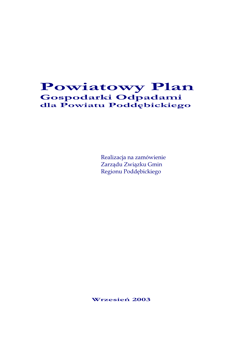 Powiatowy Plan