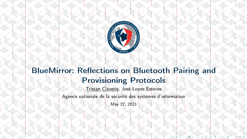 Bluemirror: Reflections on Bluetooth Pairing and Provisioning Protocols