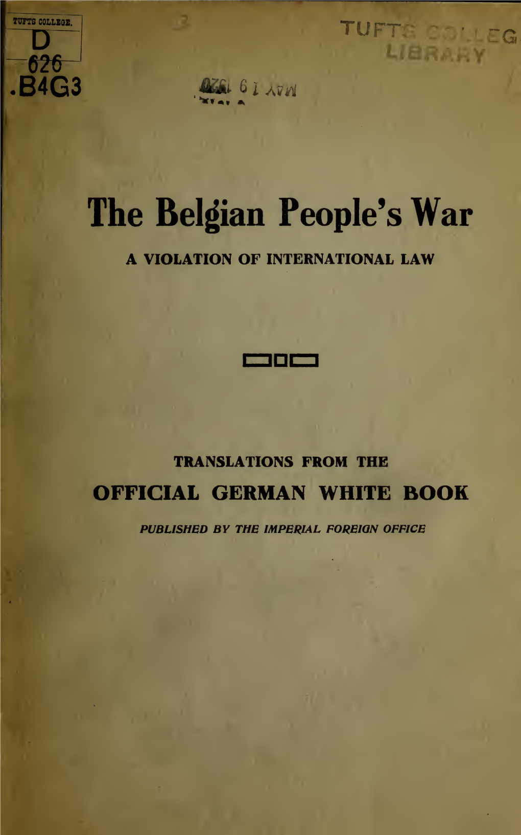 The Belgian People's War