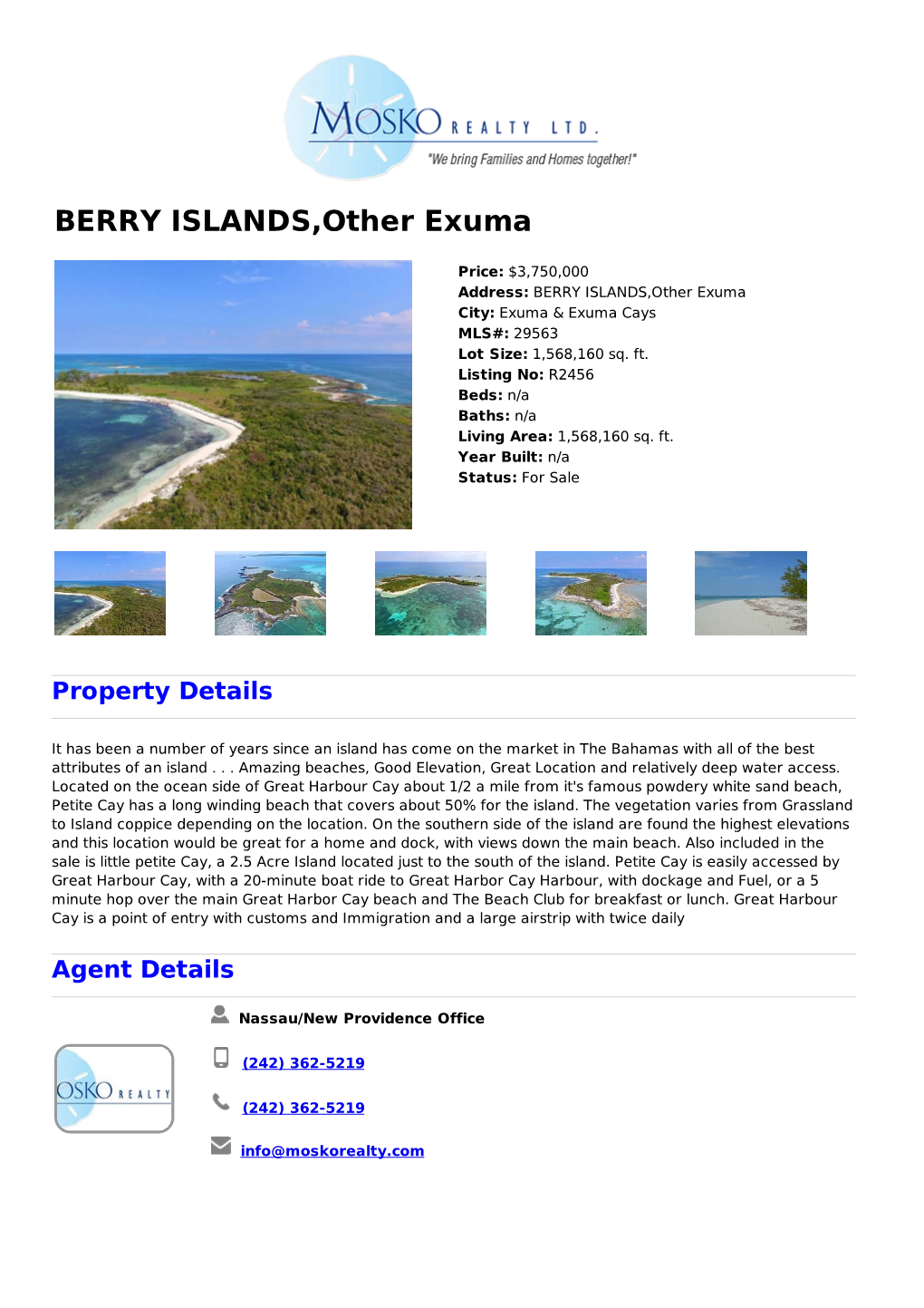 BERRY ISLANDS,Other Exuma