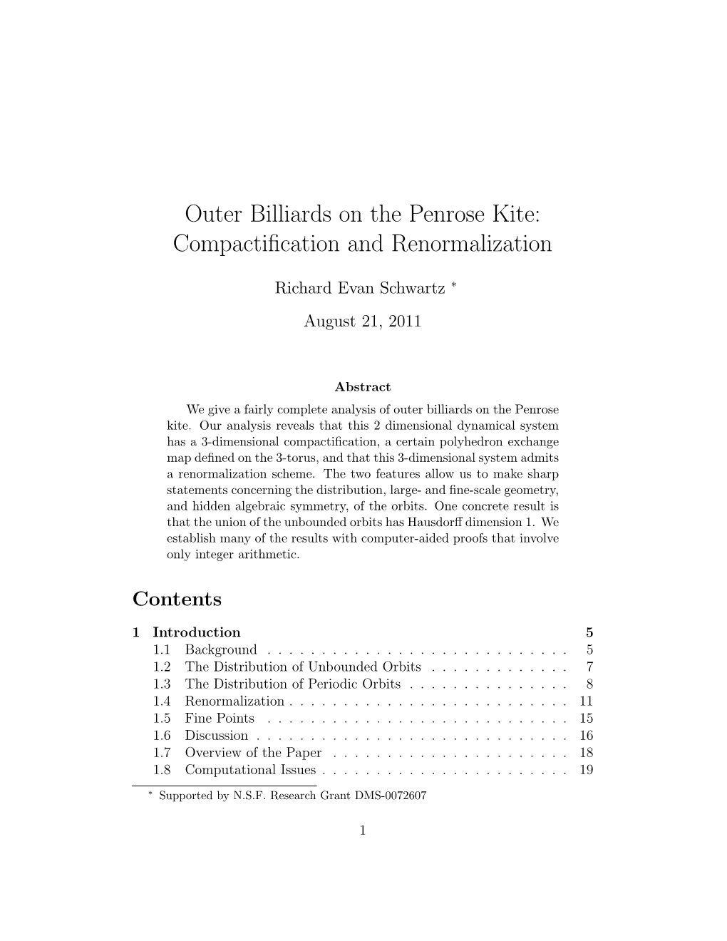 Outer Billiards on the Penrose Kite: Compactification And