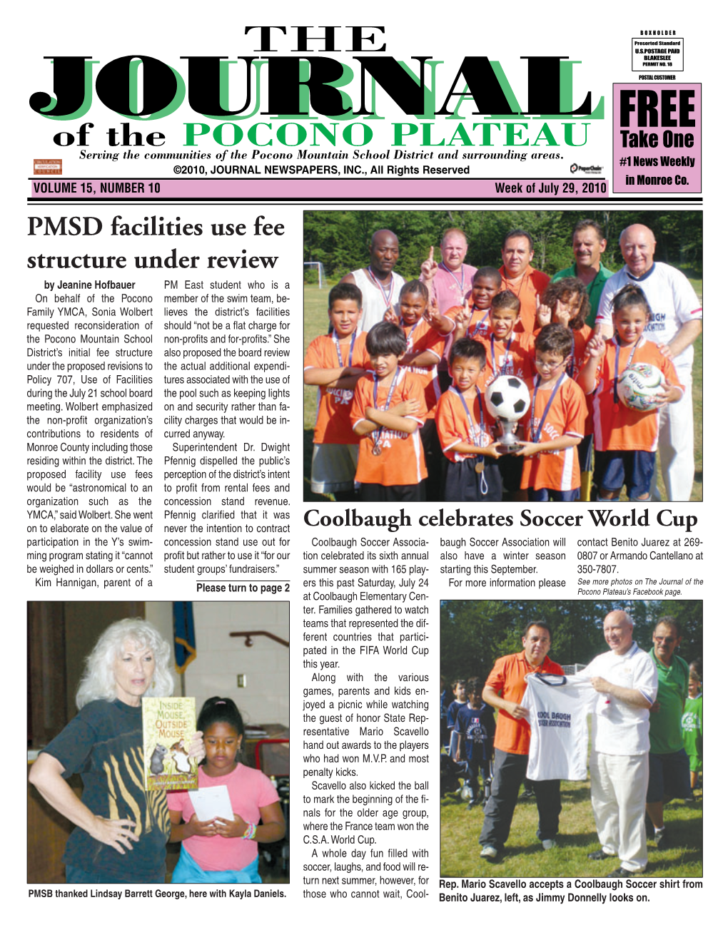 Of the POCONO PLATEAU Take One Serving the Communities of the Pocono Mountain School District and Surrounding Areas