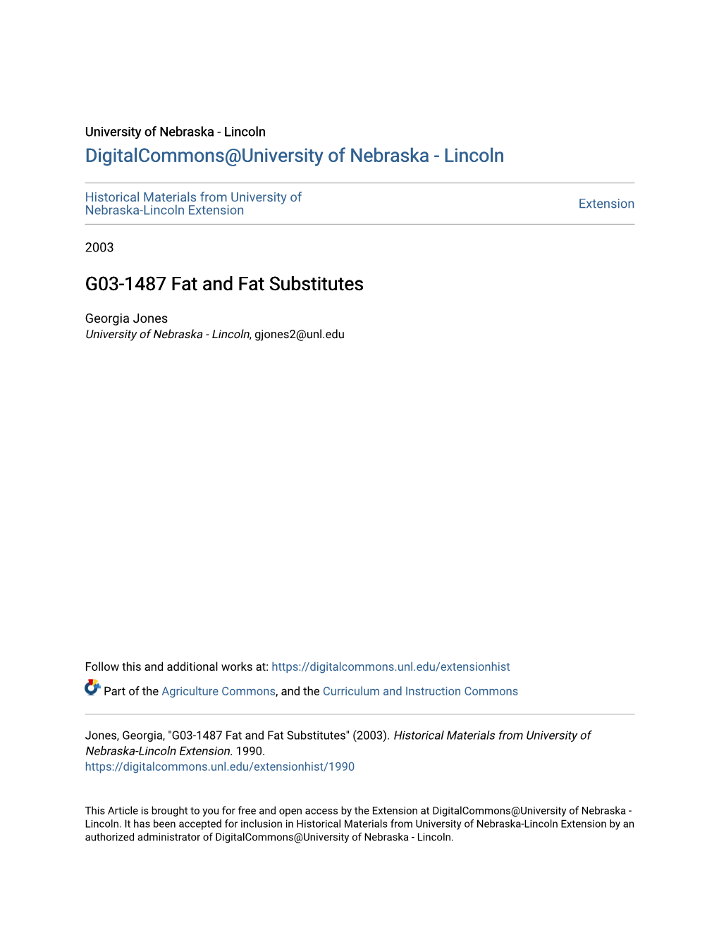 G03-1487 Fat and Fat Substitutes