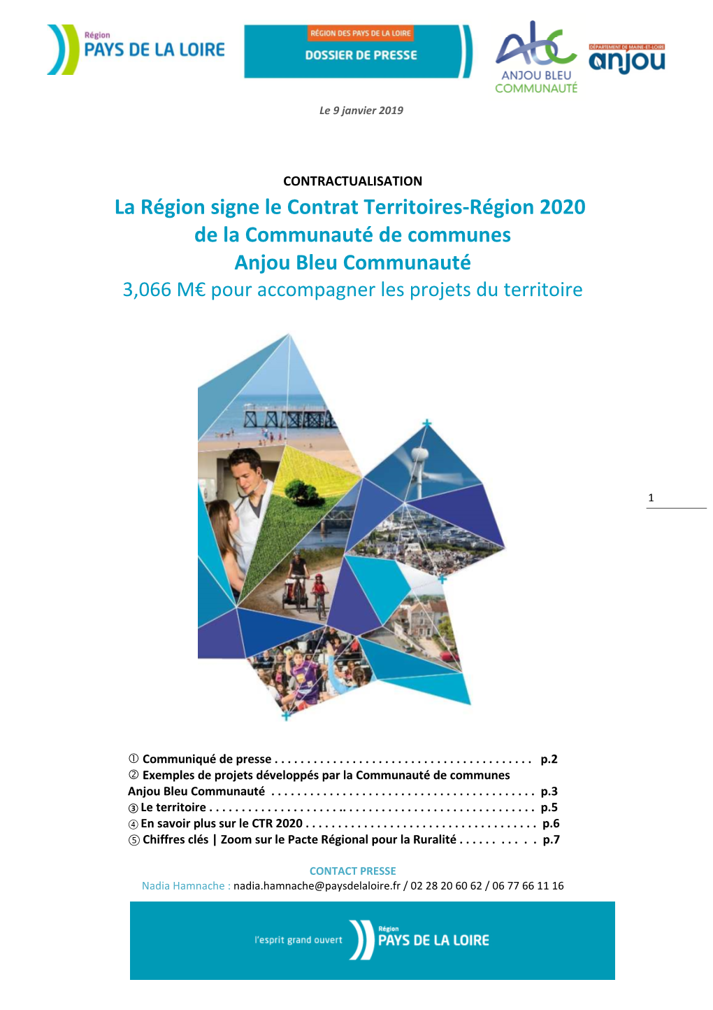 La Région Signe Le Contrat Territoires-Région 2020 De La Communauté De Communes Anjou Bleu Communauté 3,066 M€ Pour Accompagner Les Projets Du Territoire