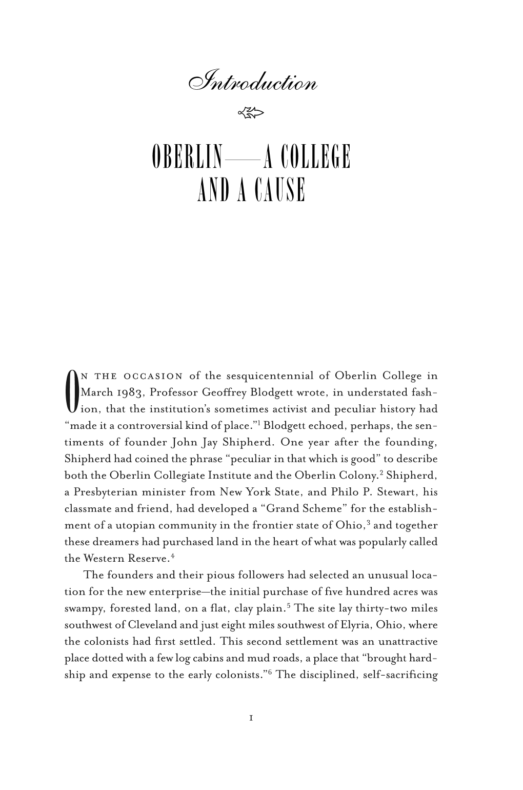 Oberlin—A College and a Cause