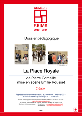 Dossier Pédagogique La Place Royale