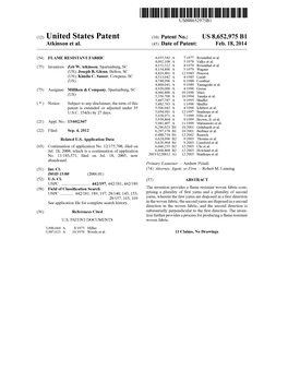 (12) United States Patent (10) Patent No.: US 8,652,975 B1 Atkinson Et Al
