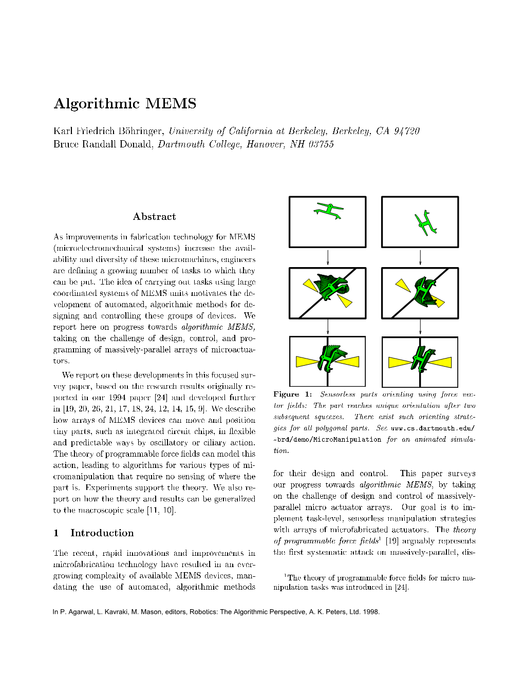 Algorithmic MEMS