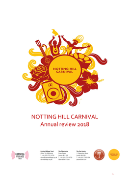 Proposal to RBKC Funding Notting Hill Carnival 2019-2021