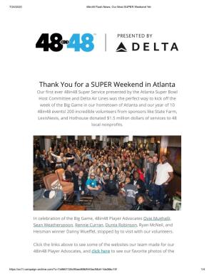 48In48 Flash News: Our Most SUPER Weekend Yet