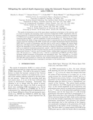 Arxiv:2006.06594V1 [Astro-Ph.CO]
