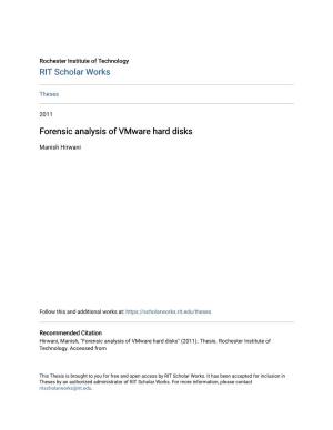 Forensic Analysis of Vmware Hard Disks