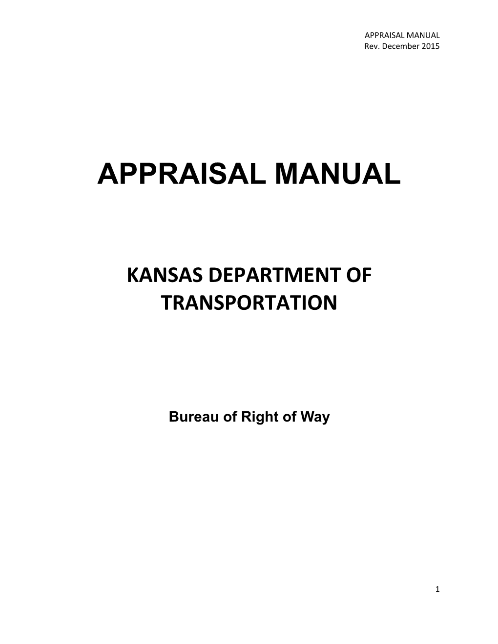 APPRAISAL MANUAL Rev