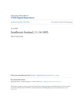 Southwest-Sentinel, 11-14-1893 Allan H