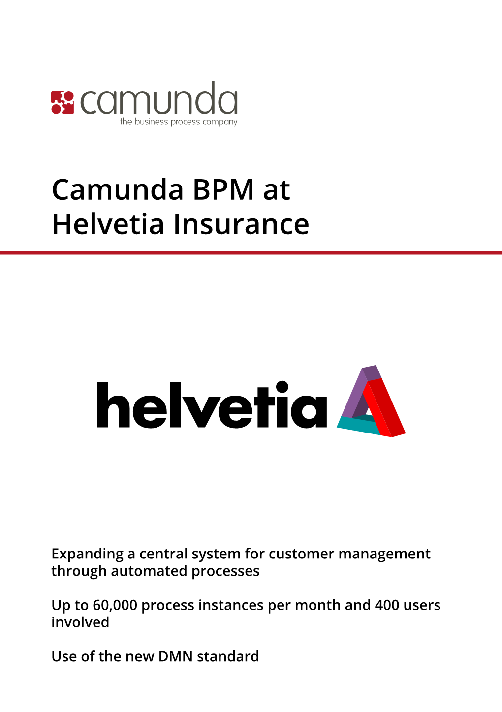 Camunda BPM at Helvetia Insurance