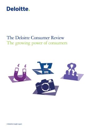 Deloitte Consumer Review the Growing Power of Consumers