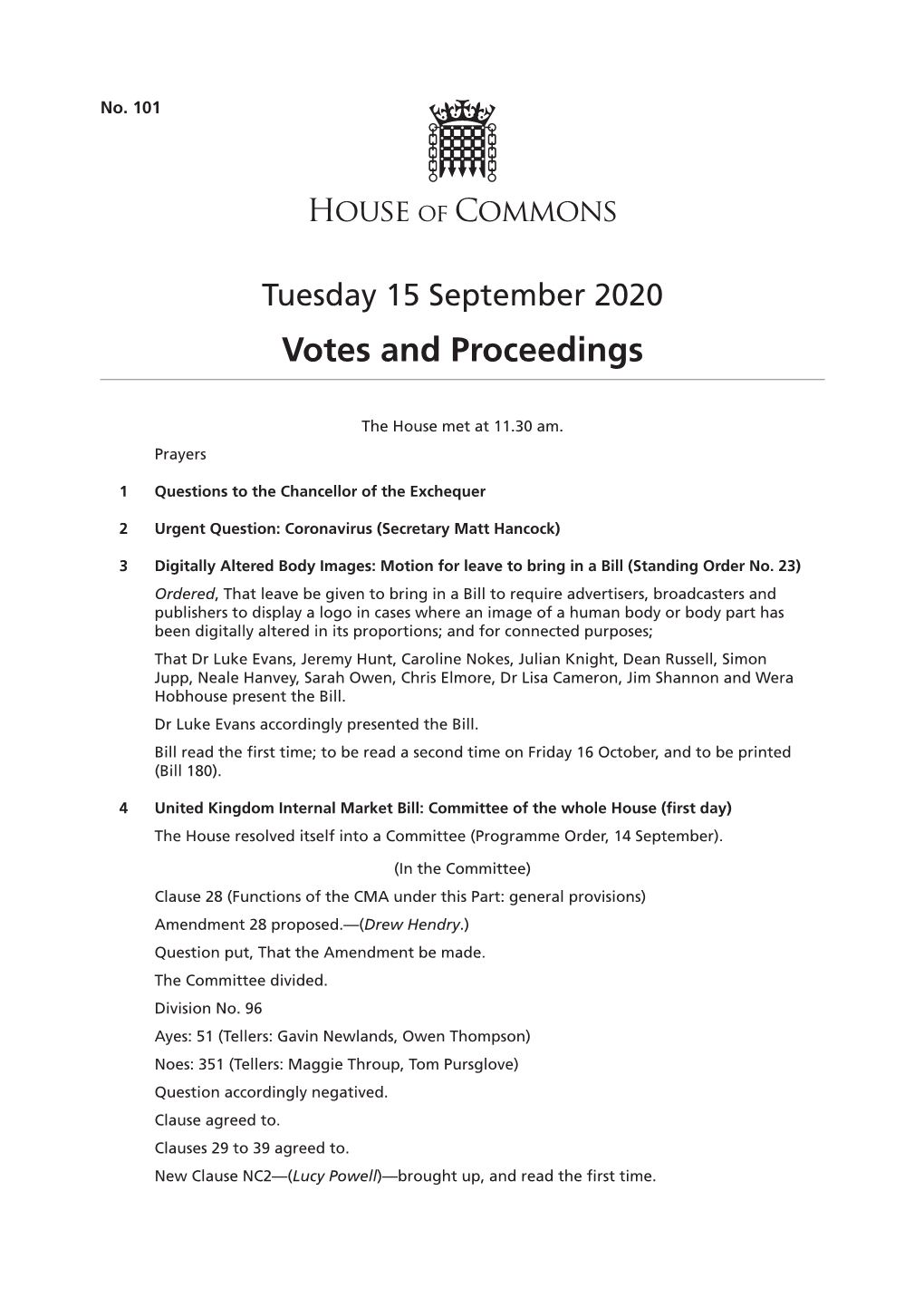 View Votes and Proceedings PDF File 0.03 MB