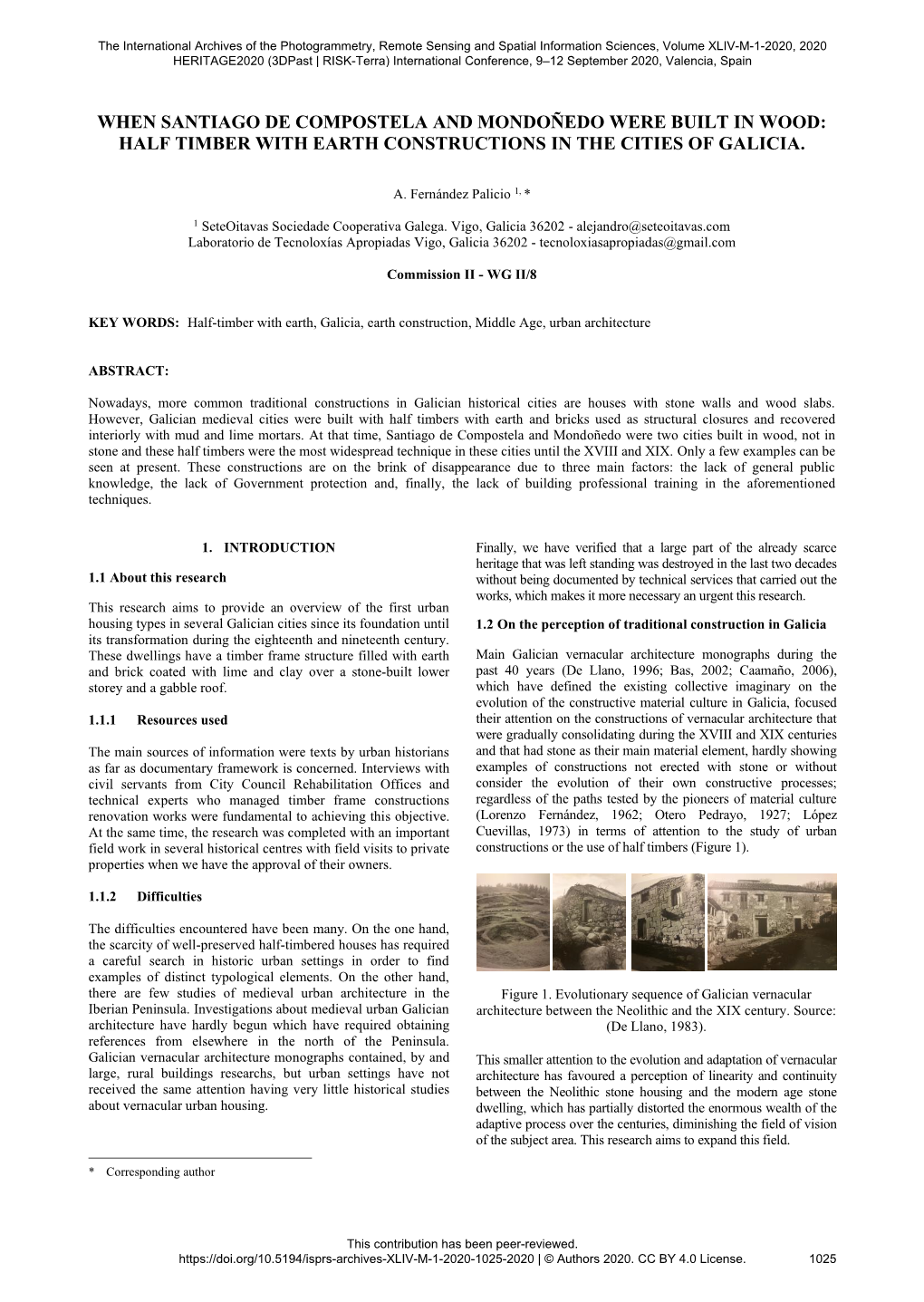 When Santiago De Compostela and Mondoñedo Were Built in Wood: Half Timber with Earth Constructions in the Cities of Galicia