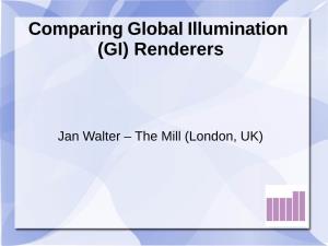 Comparing Global Illumination (GI) Renderers