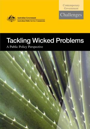 Tackling Wicked Problems a Public Policy Perspective Contemporary Government Challenges