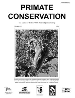 PRIMATE CONSERVATION the Journal of the IUCN/SSC Primate Specialist Group