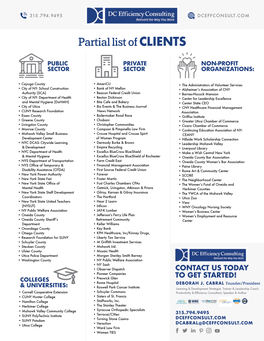 Partial Client List