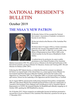 National President's Bulletin