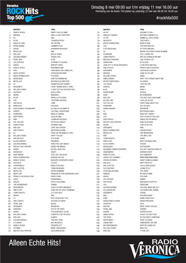 RV Rockhits Top500 Dwnld Lijst 05-12.Indd