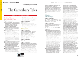 The Canterbury Tales Response