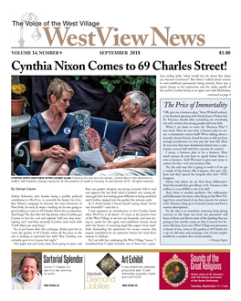Cynthia Nixon Comes to 69 Charles Street!