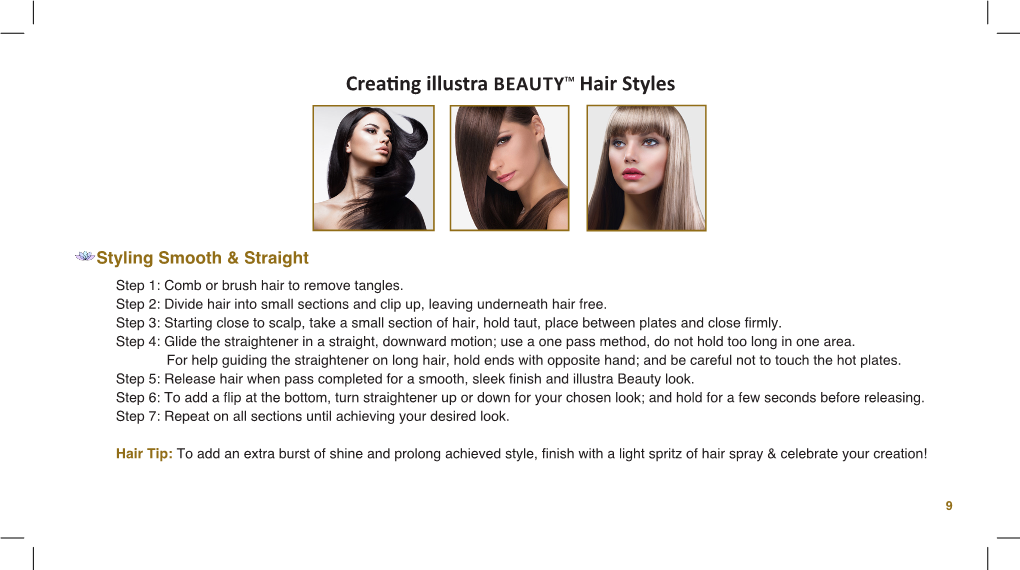 Creating Illustra BEAUTYTM Hair Styles