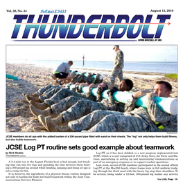 JCSE Log PT Routine Sets Good Example About Teamwork